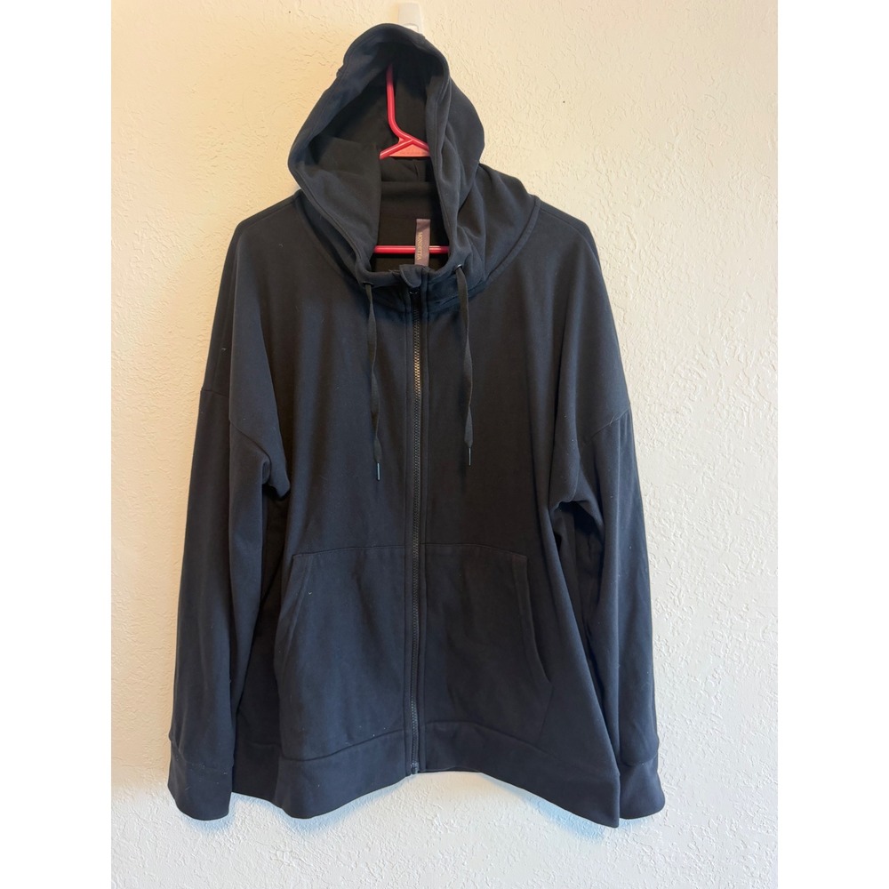 Mondetta Mens XXL Black Full Zip Hoodie Activewear Sweatshirt 1619681